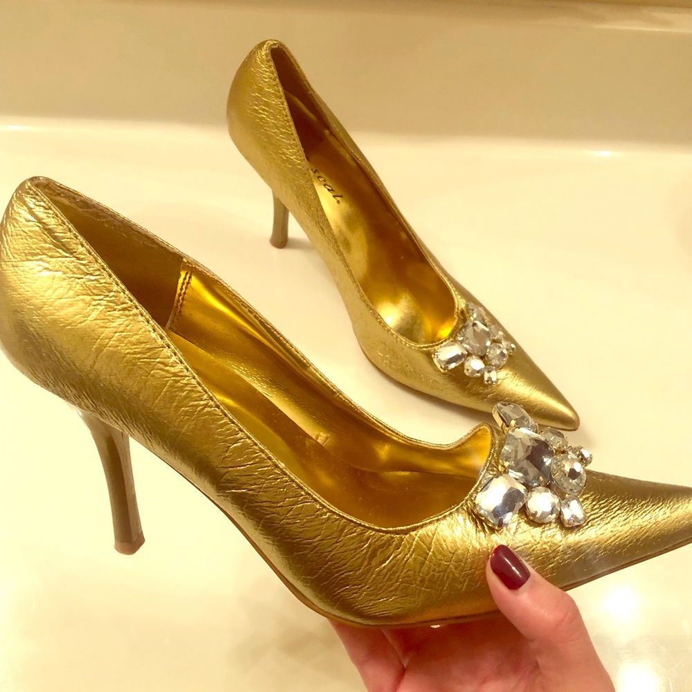 Gold heels
